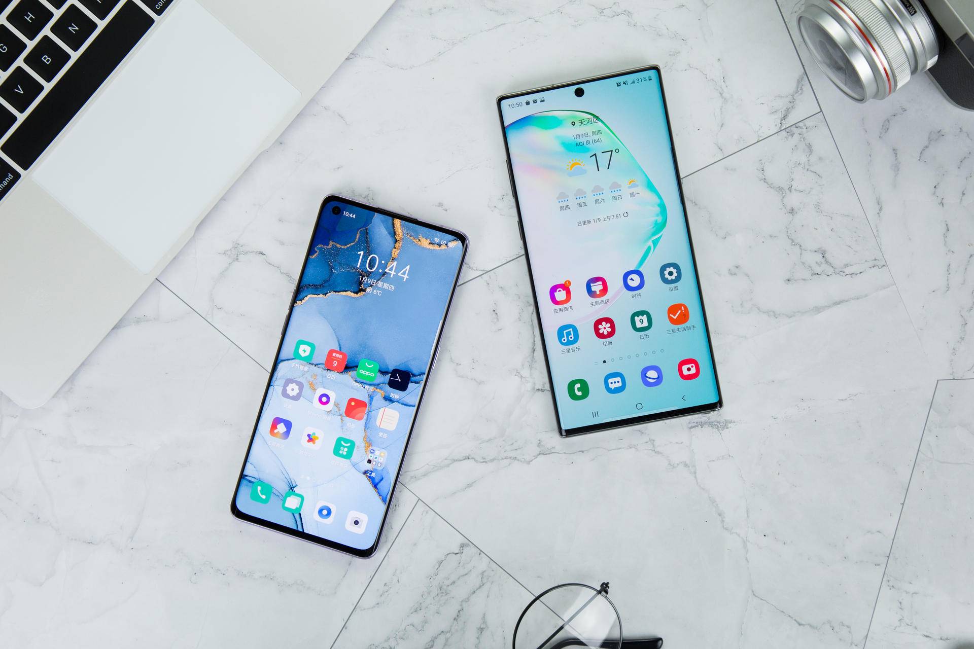 不止于防抖，屏幕同样亮眼！Note10+，Reno3Pro显示效果对比