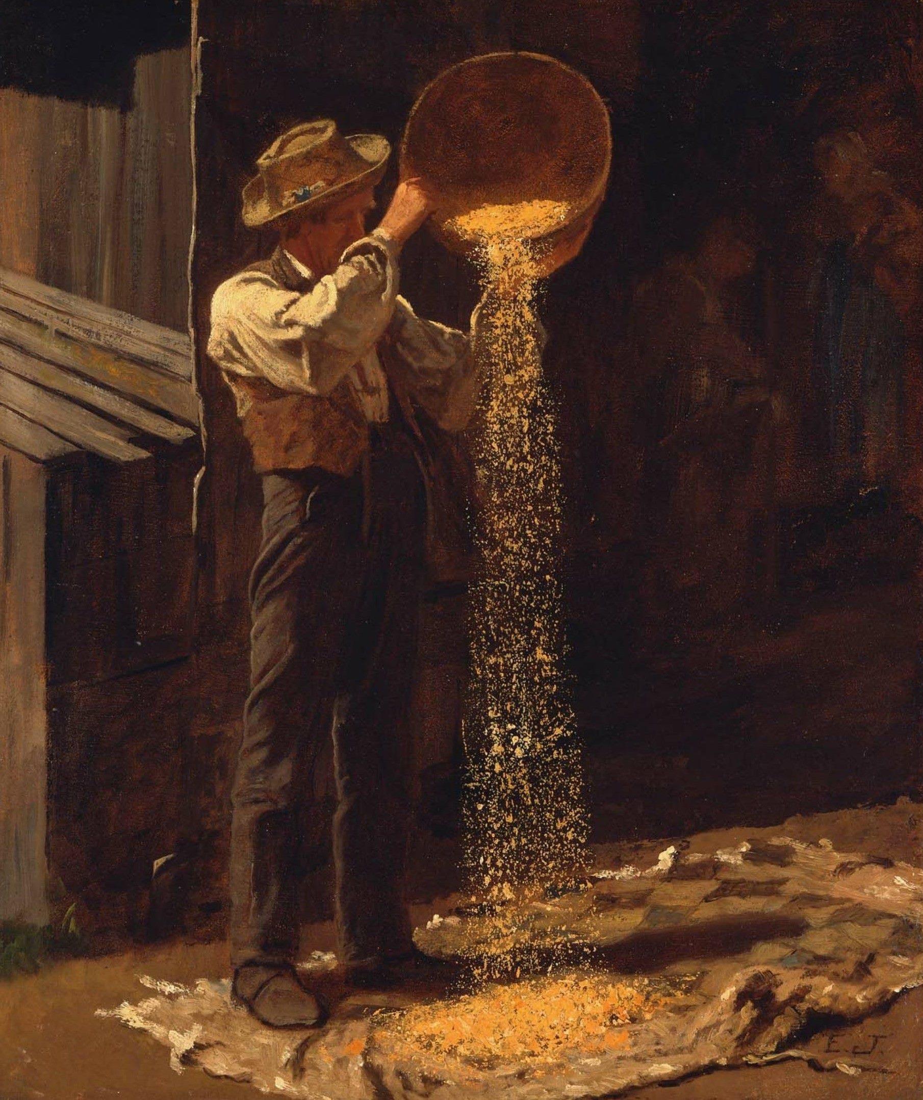 伊斯特曼约翰逊作品欣赏,伊斯特曼约翰逊油画