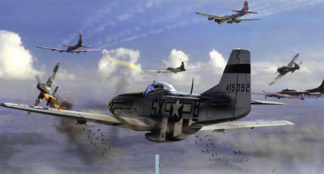 fw190战斗机和p51战斗机作战视频,p51战斗机和f6f战斗机对比