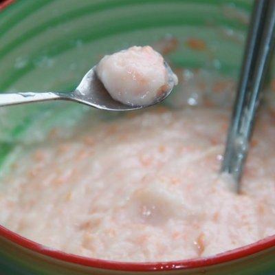 鲜美补钙胡萝卜青菜虾丸,鲜虾胡萝卜怎么做虾丸辅食