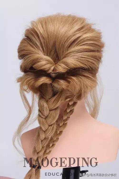 简单高贵晚宴发型步骤,时尚晚宴发型教程