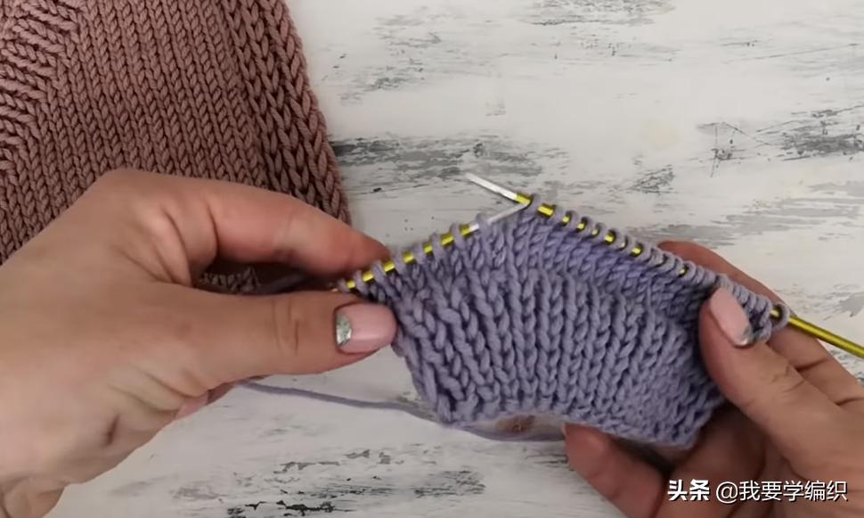 从下往上织暗口袋怎样编织,织口袋的教程