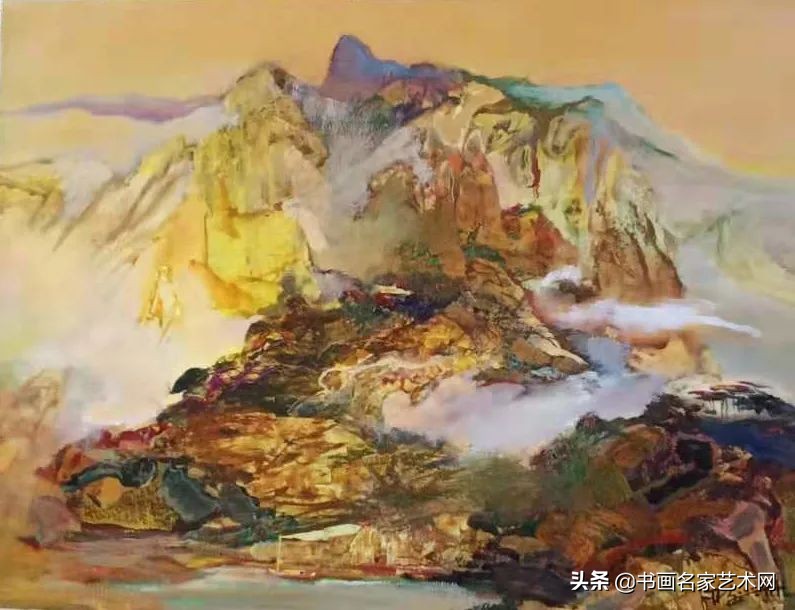 杨兴雅意向山水油画作品欣赏,艺术中国杨建宏绘画作品鉴赏