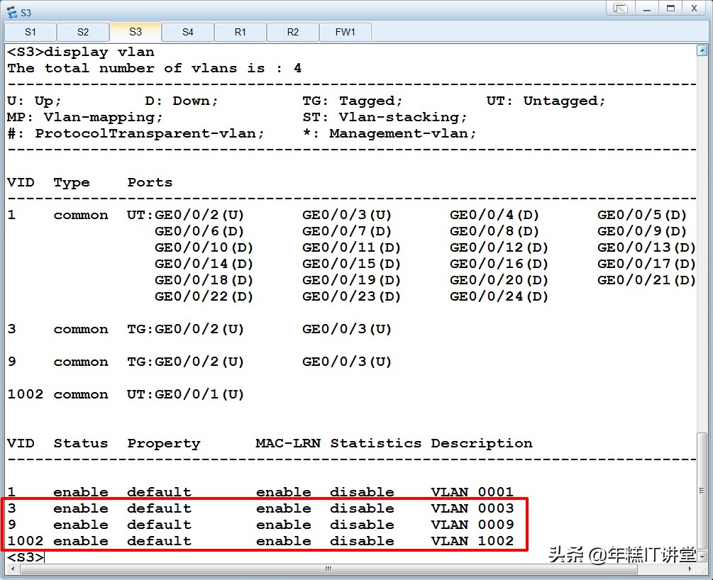 很有价值的企业内部实训路由交换教程（eNSP华为指令集）