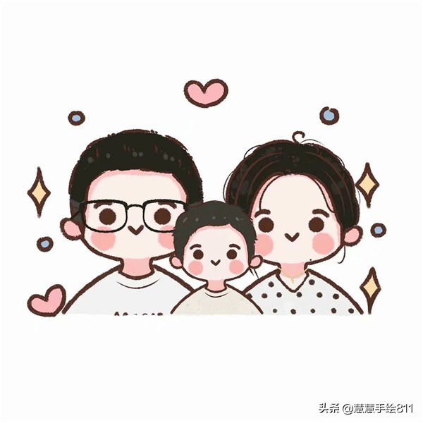 蜡笔娃娃手绘头像可爱,卡通女生头像小清新可爱简单手绘