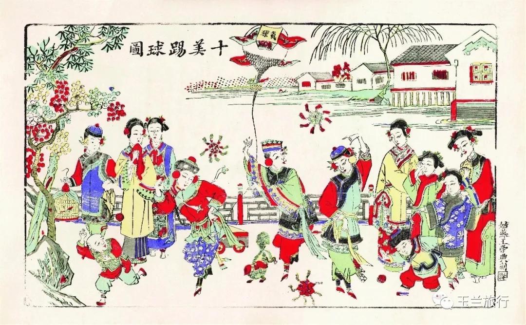 比网红好看多了，年画中的清代江南美女，真·人间富贵花！