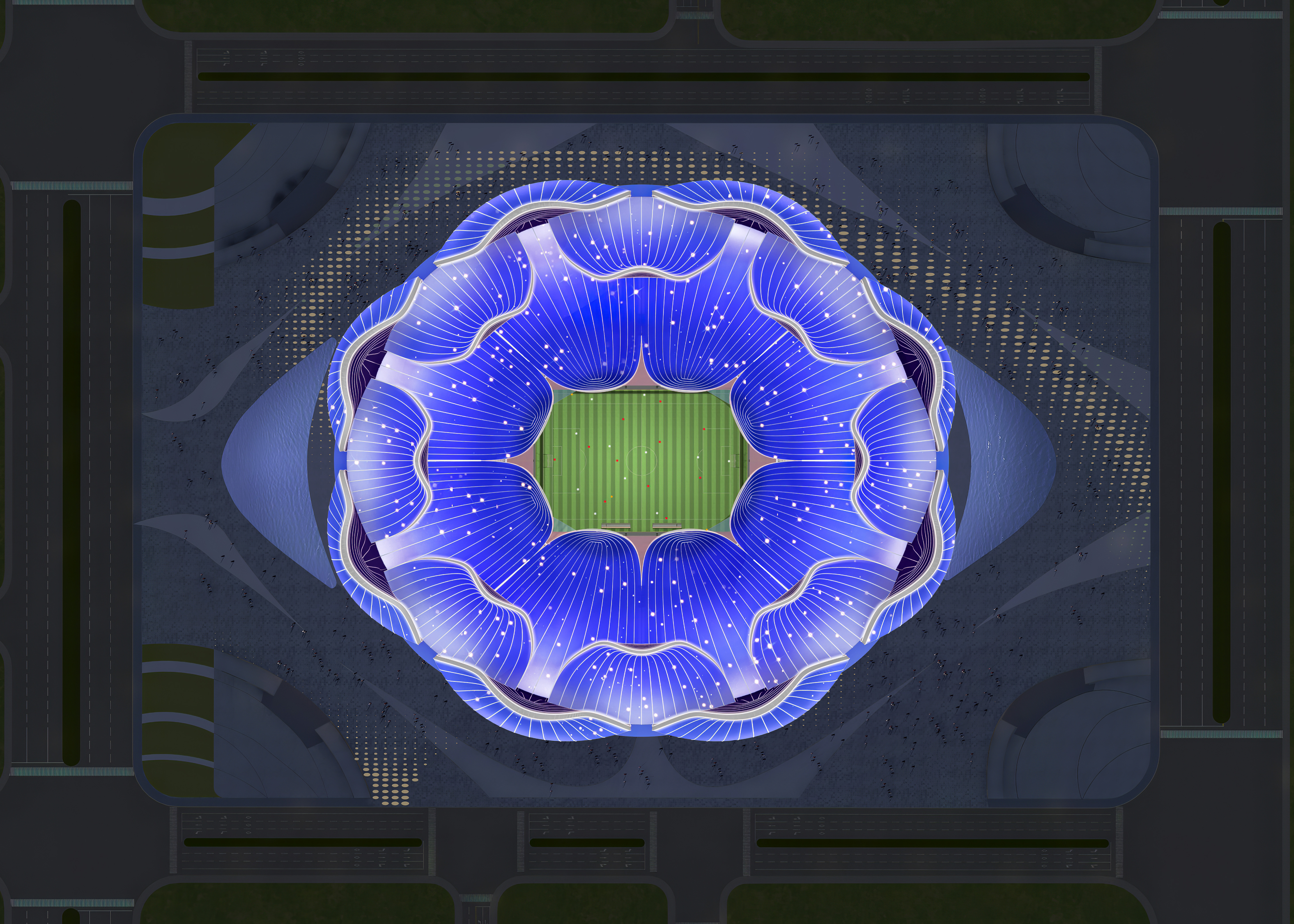 美哭全场的视频,外国媒体广州恒大足球场