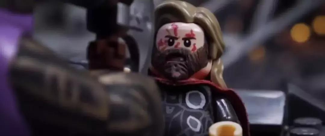 乐高复联四雷神打响指,复联四灭霸乐高