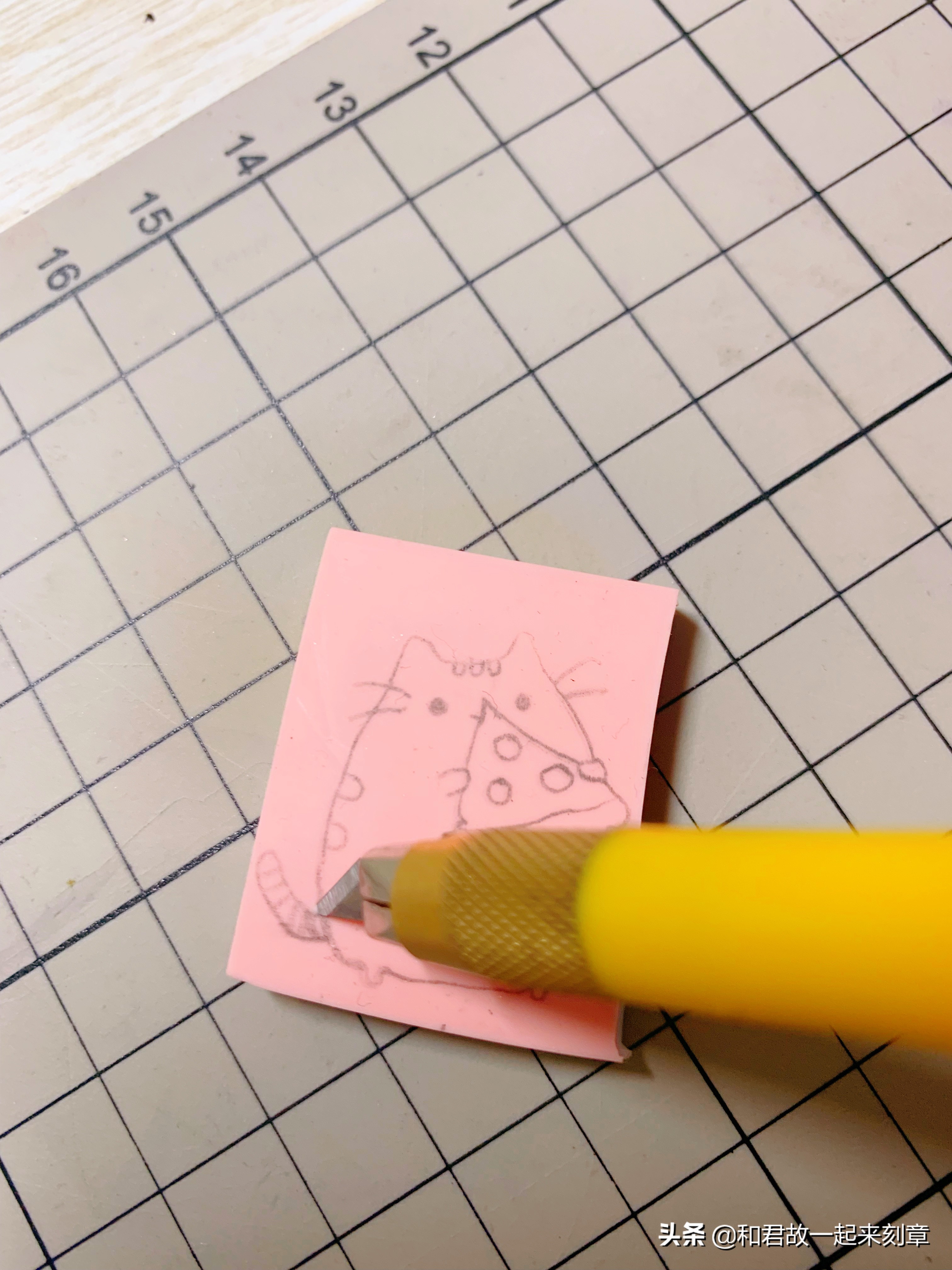 手工橡皮章雕刻留白方法,手工制作橡皮章