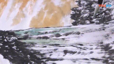 山水画教程视频讲解,工笔山水画上色步骤视频