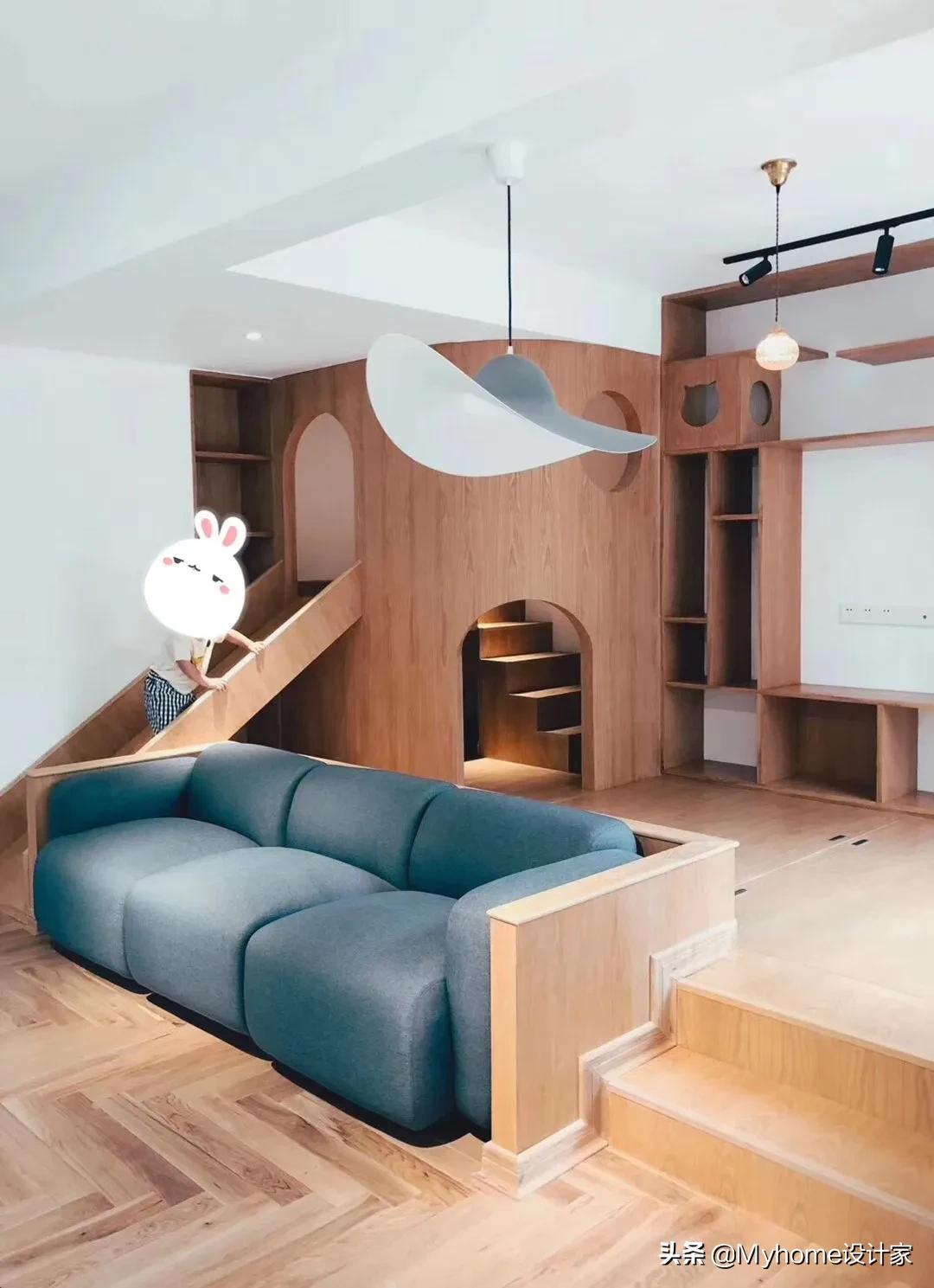 有趣的儿童房设计,儿童房设计滑梯房间