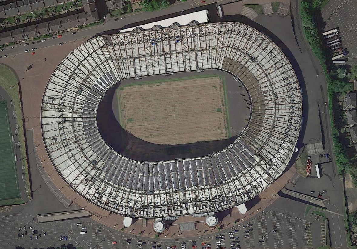 航拍奥林匹克体育中心,欧洲杯球场卫星图