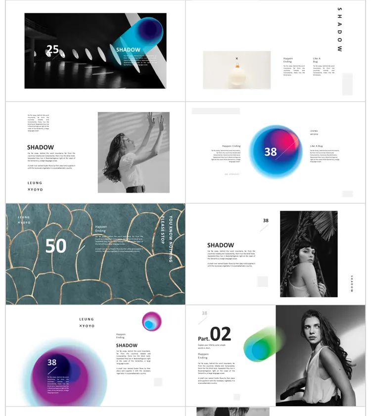 400套精简室内设计ppt,高大上的ppt设计图