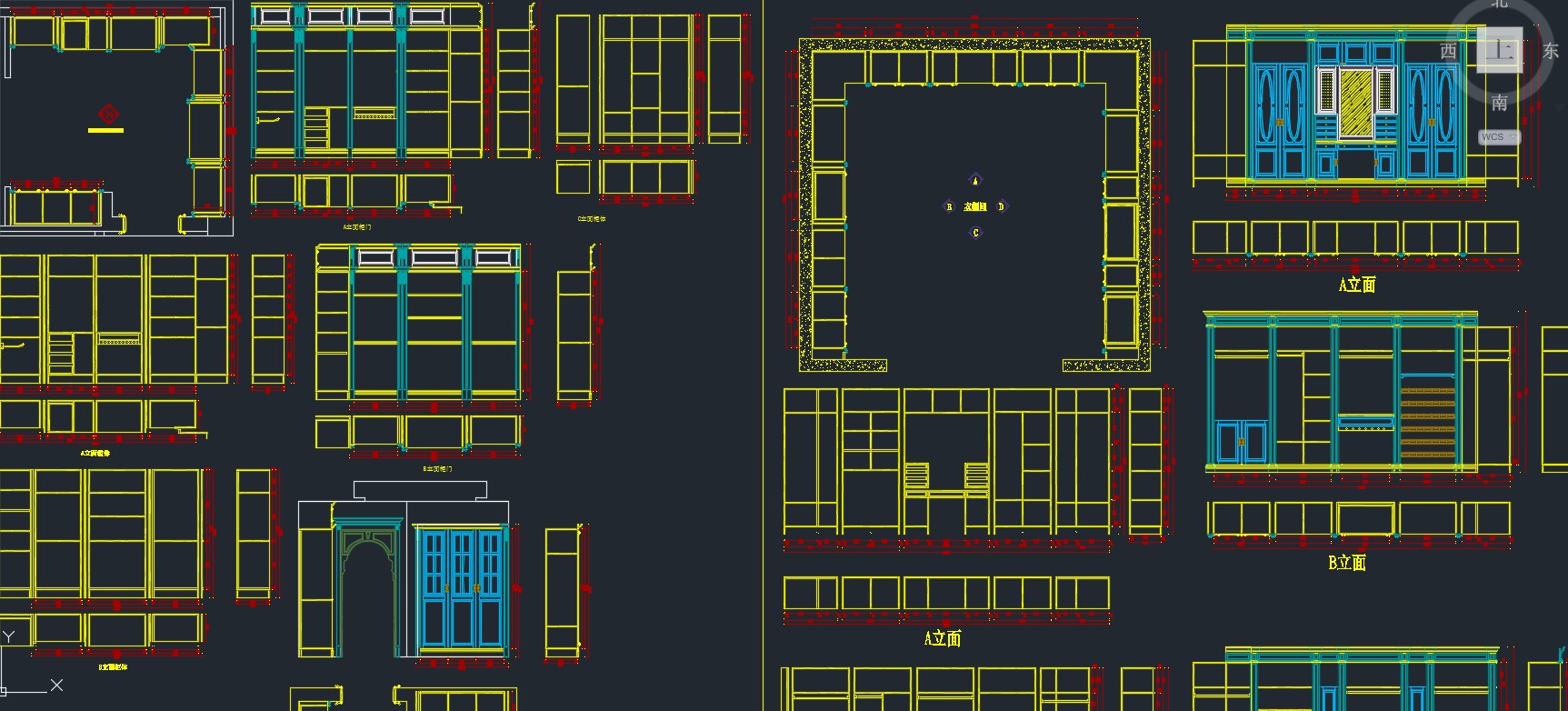 全屋衣柜衣帽间定制效果图,cad衣帽间衣橱内部结构图