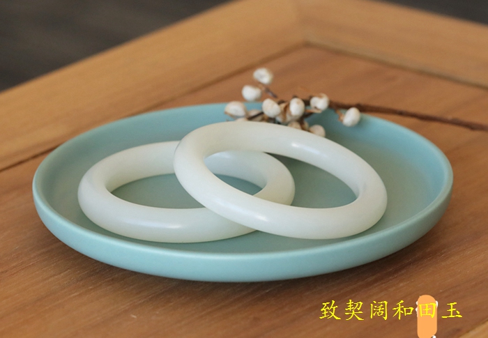 和田玉几何造型手镯,和田玉手镯臻选