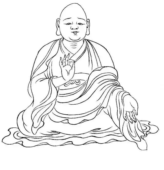 白描佛像线稿图片大全,白描佛像画法图片大全