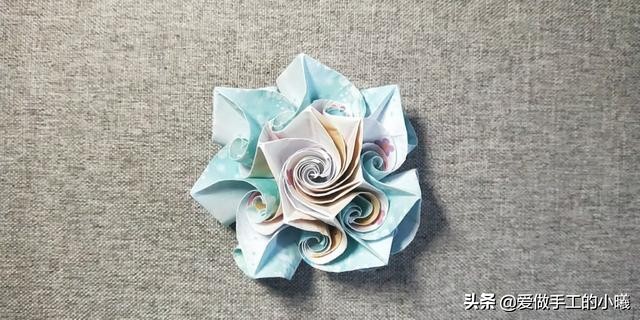 立体花折纸步骤图解法,为初学者准备的简单折纸花教程