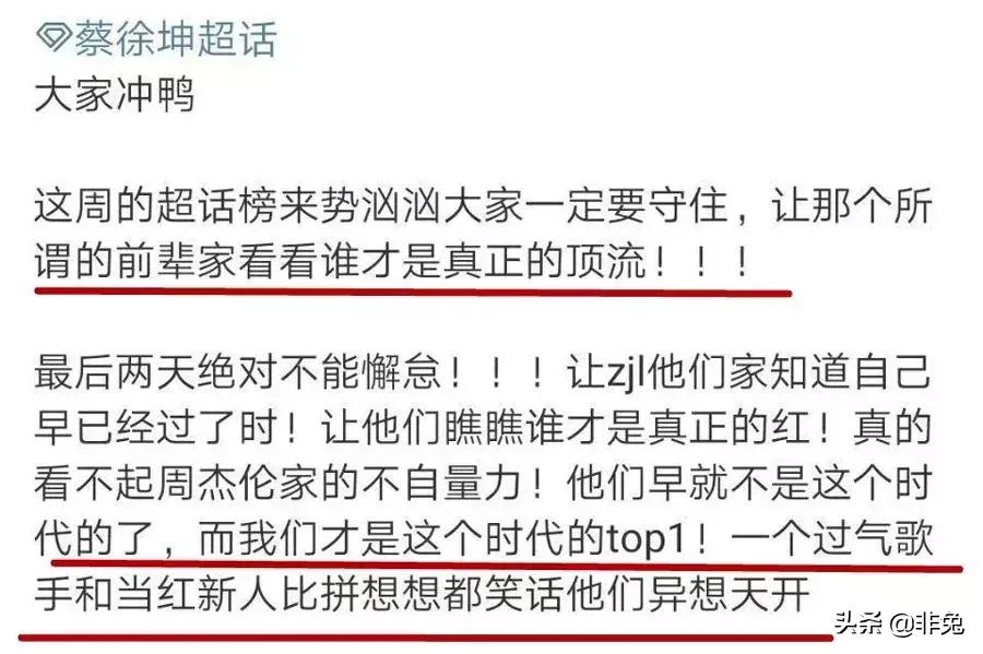 周杰伦和蔡徐坤比超话,周杰伦和蔡徐坤超话pk结果