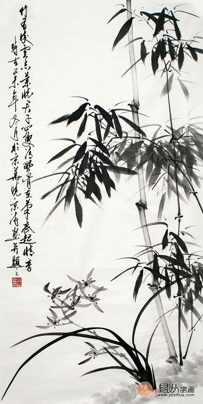 中国画梅兰竹菊四君子赏析,梅兰竹菊国画作品欣赏图文