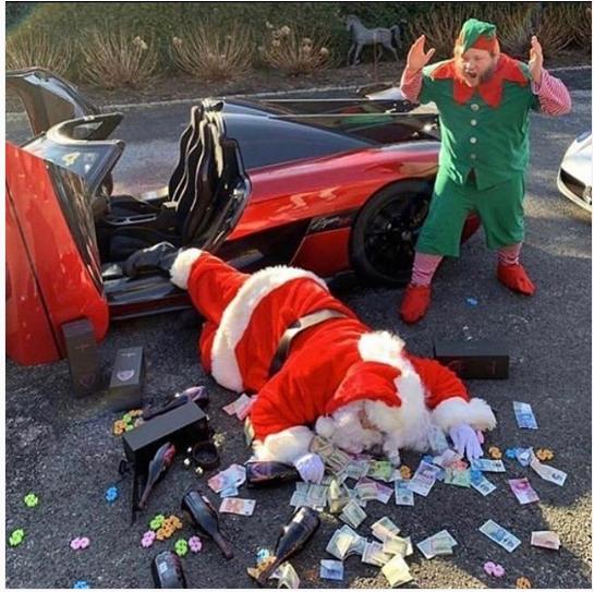 国外富二代圣诞集体炫富：私人飞机只是入门水平，奢侈品堆满全身