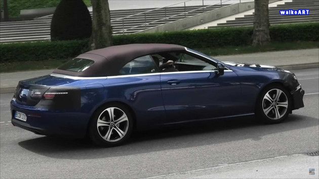 全新一代奔驰e级路试谍照曝光,新款奔驰e级敞篷版谍照曝光