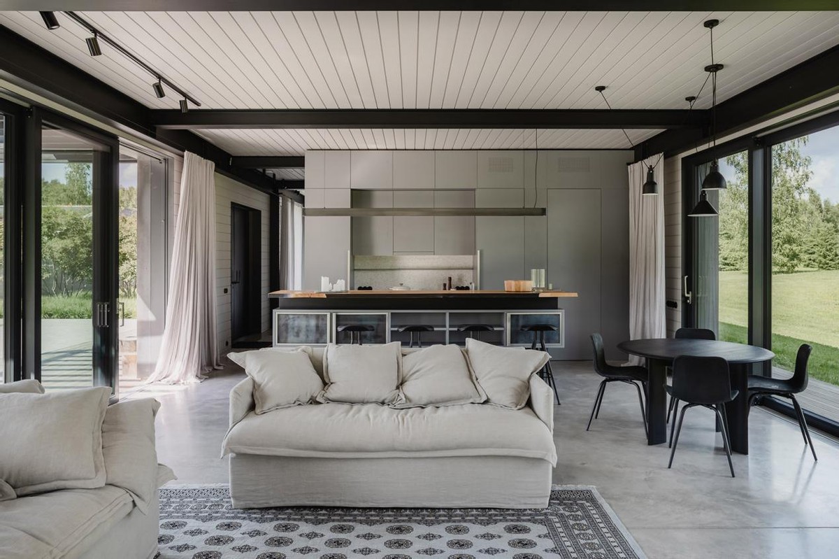 一层现代风格自建房养老,东欧老房子