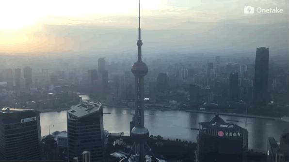 站在最高点看上海夜景,魔都上海金融中心