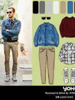 时尚穿搭手绘服装设计,纯手绘服装搭配设计稿