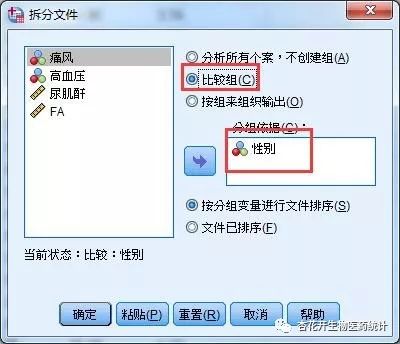 极少人知道的SPSS数据拆分技巧——「杏花开生物医药统计」