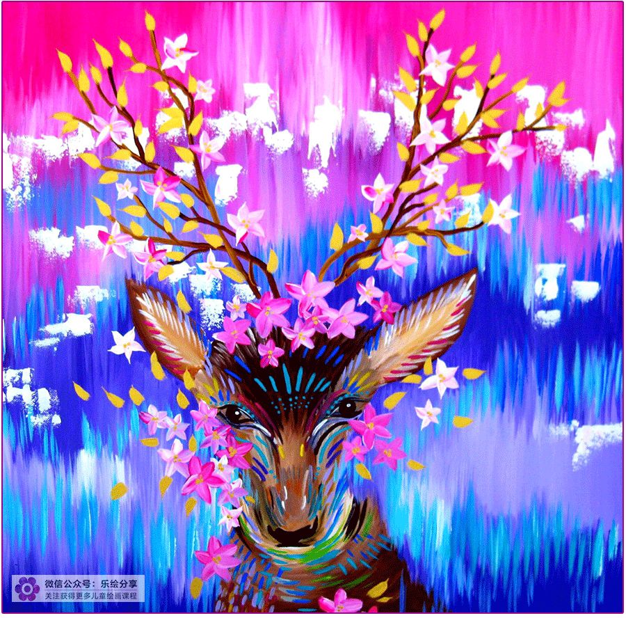 儿童油画作品简单水粉,儿童水溶性油画创意画作品