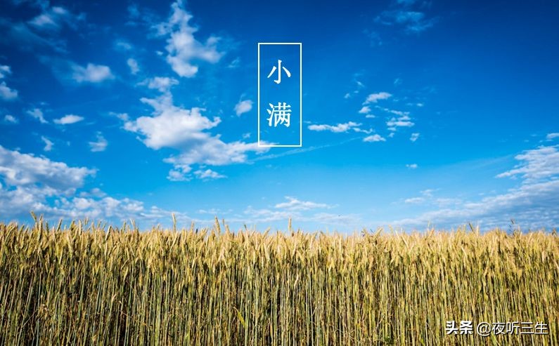 「夜听」小满，万物小得盈满