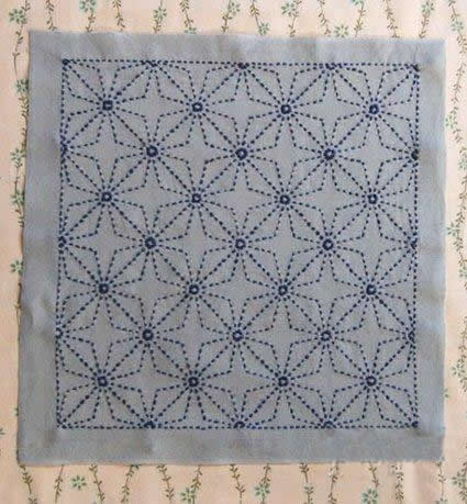 刺子绣入门针法教程,刺绣针法结粒绣教程