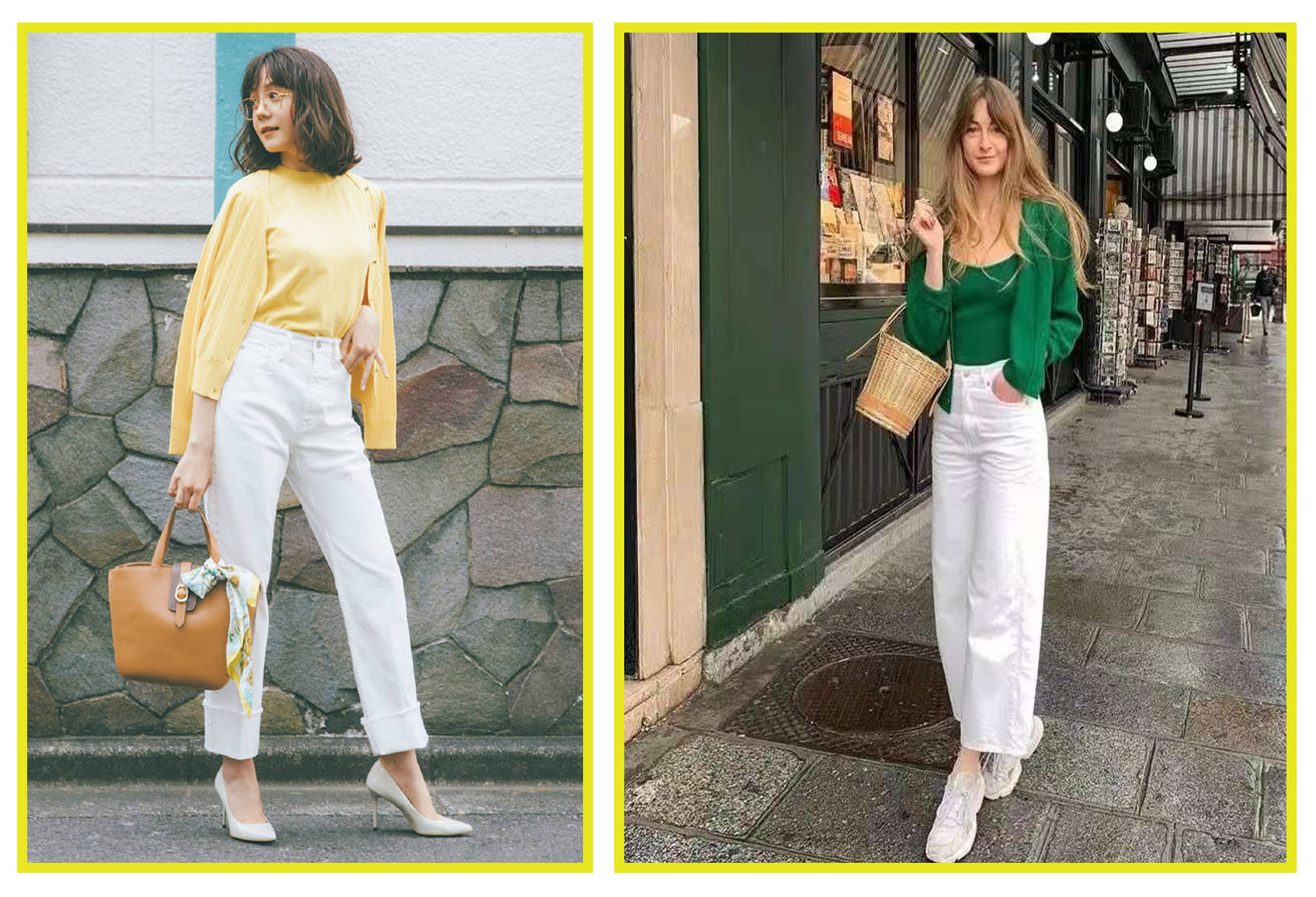 白裤子怎么穿比较好看,白裤子这样穿显瘦又高级