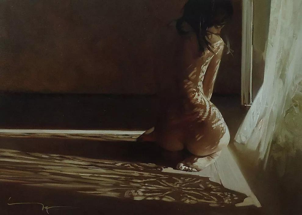 俄罗斯画家维克多风景油画,俄罗斯画家希施金的森林油画