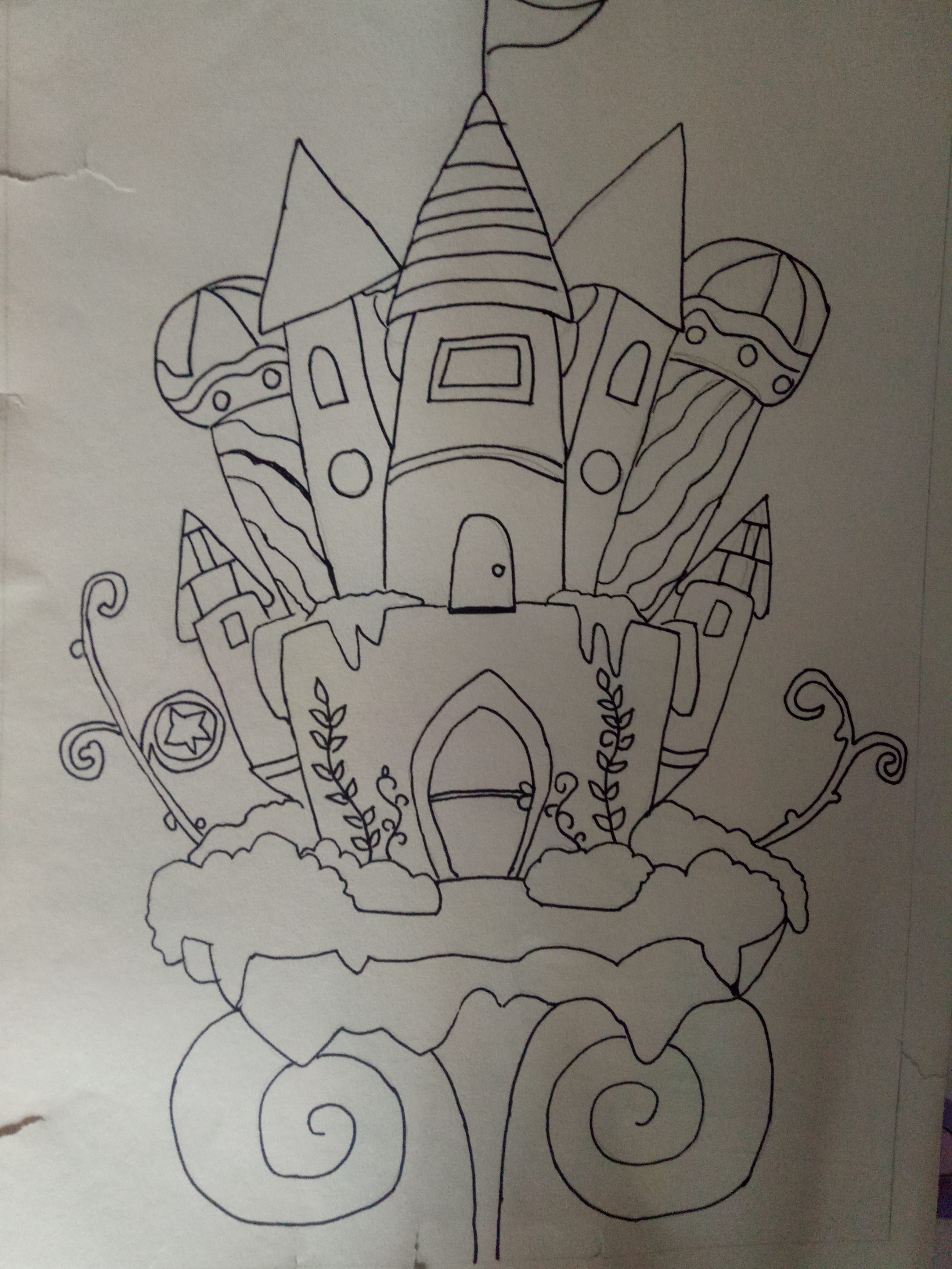 少女心爆棚的又简单的简笔画,安静女孩彩色简单简笔画图片