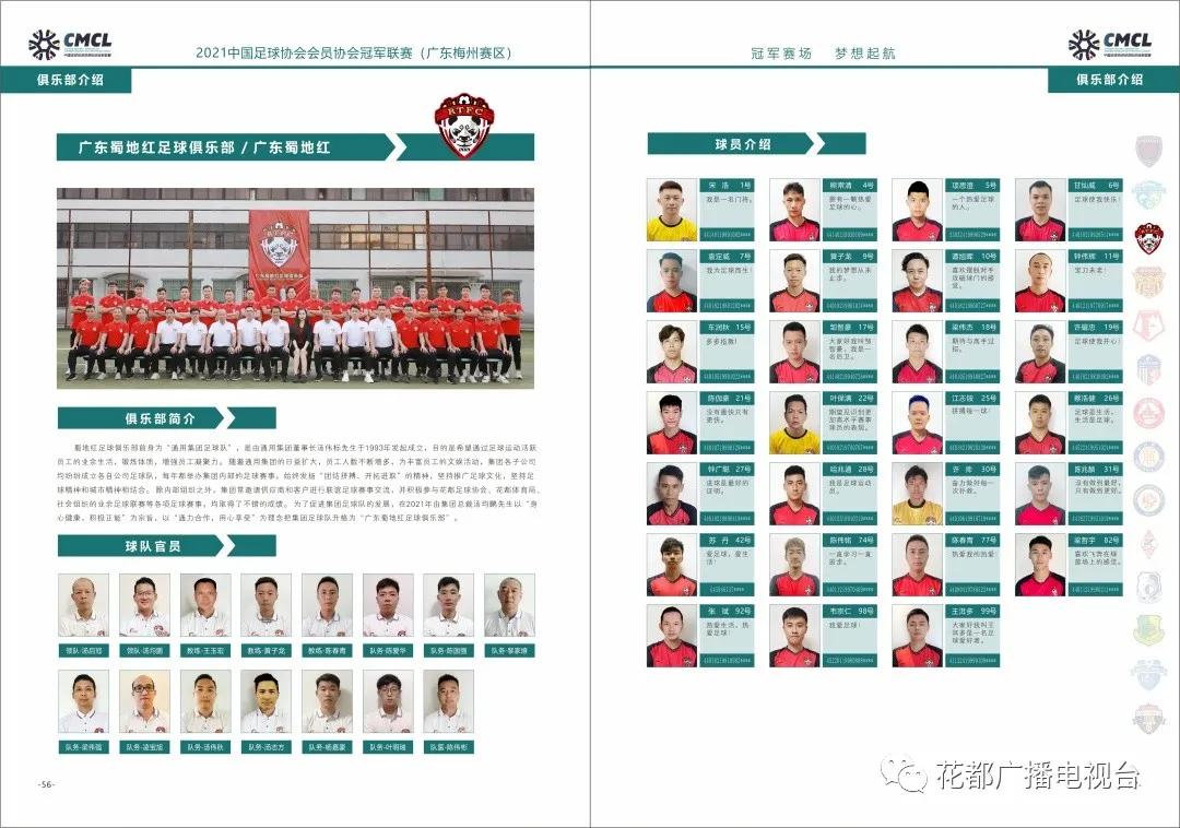 花都区足球联赛,花都本土足球俱乐部