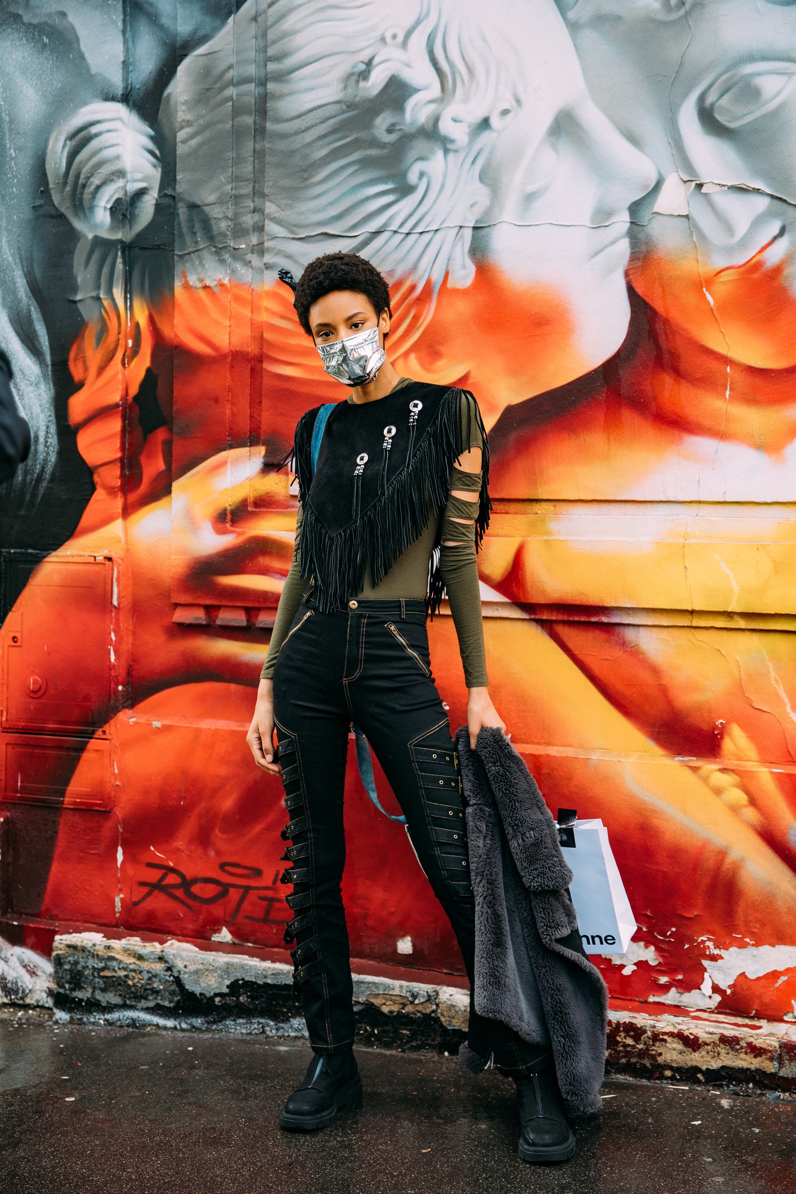 2023春夏巴黎时装周街拍特辑,2021巴黎高定时装周街拍