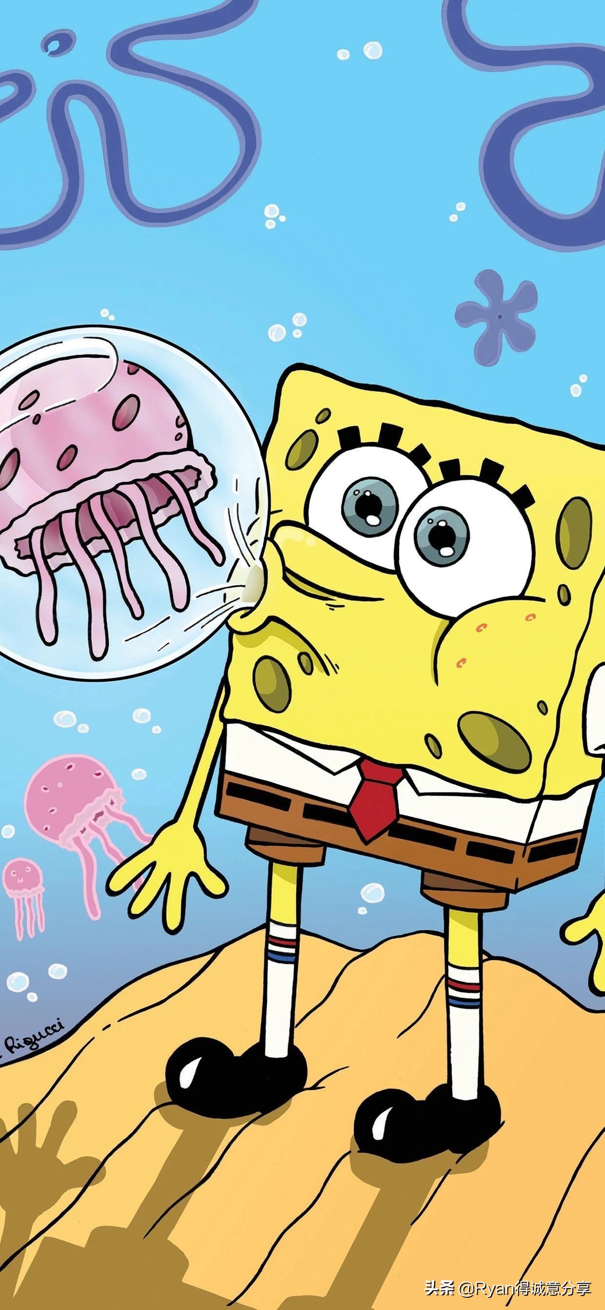 海绵宝宝詹韦连线壁纸,海绵宝宝壁纸桌面主题