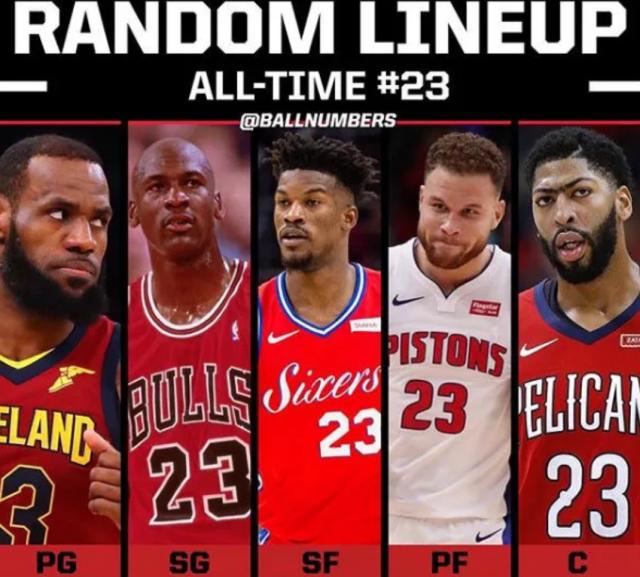 nba乔丹23号球衣,nba最伟大的球衣号码24号未进前三