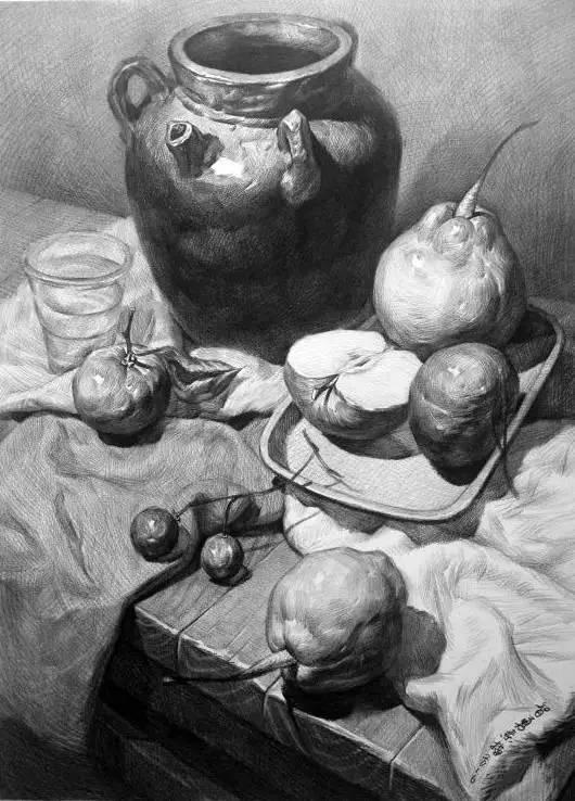 素描不会画实物怎么办,素描静物不会深入刻画
