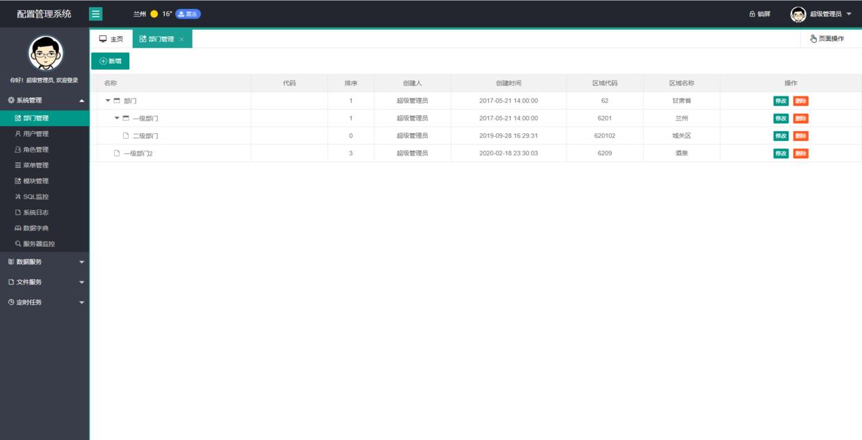 配置管理系统,一个功能齐全的后台管理系统,小型项目的首选