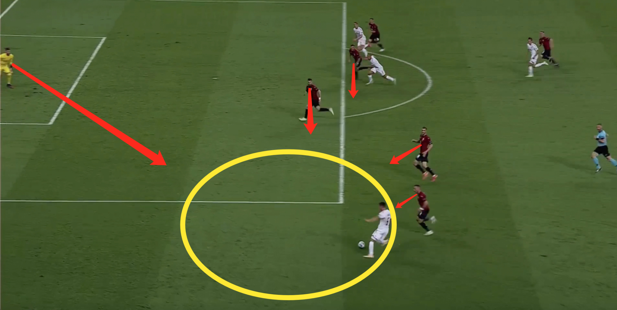 欧洲杯现神级外脚背助攻引球迷赞叹,杨毅评论:像保罗在NBA的传球