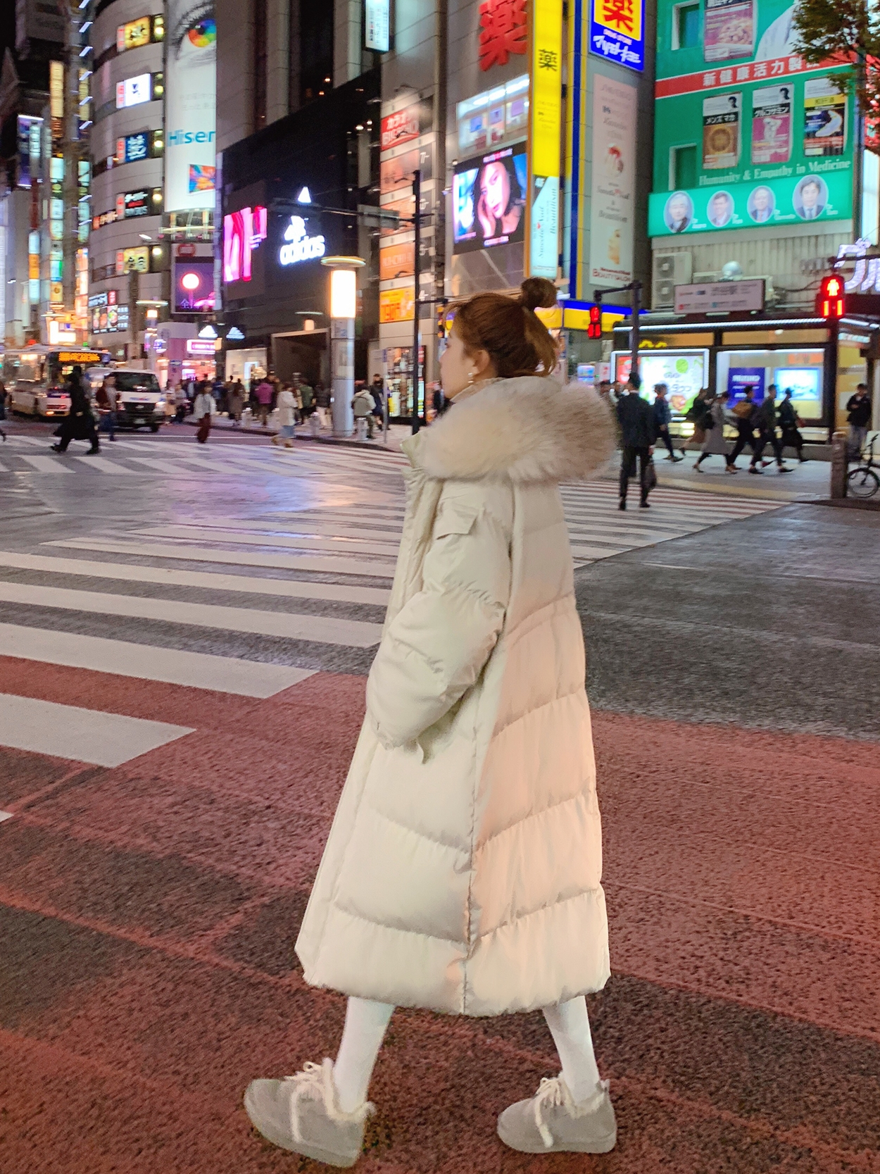 冬日穿搭长款羽绒服外套,百搭羽绒服外套冬女款大码
