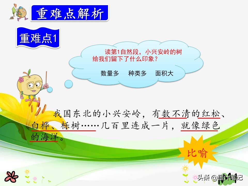 美丽的小兴安岭课文讲解人教版,三上语文美丽的小兴安岭课文讲解