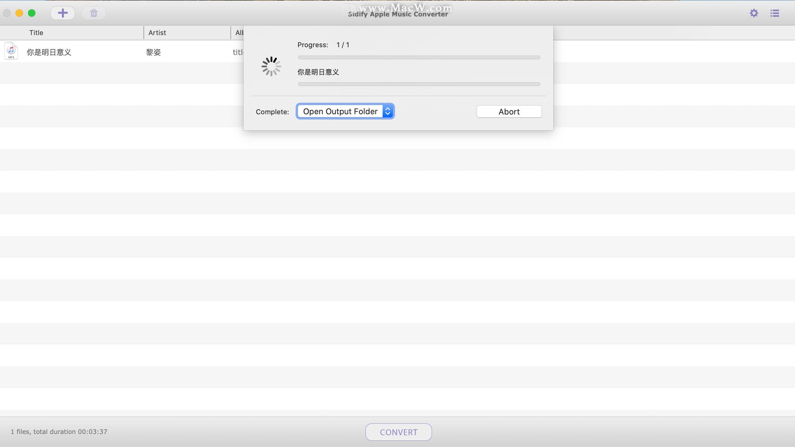 SidifyAppleMusicConverterforMac,iTunes音频转换软件