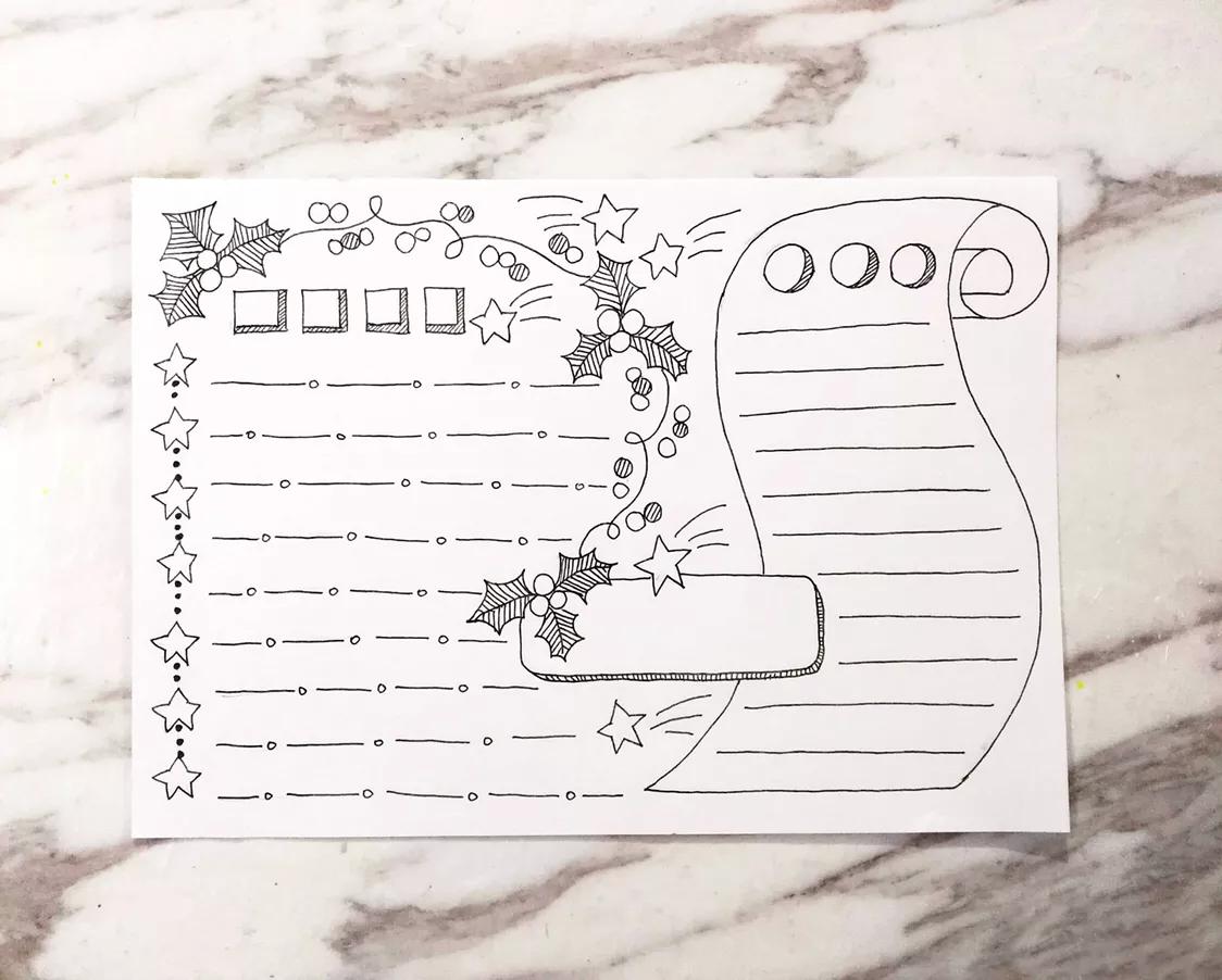 万能的手抄报模板二年级,万能的手抄报模板