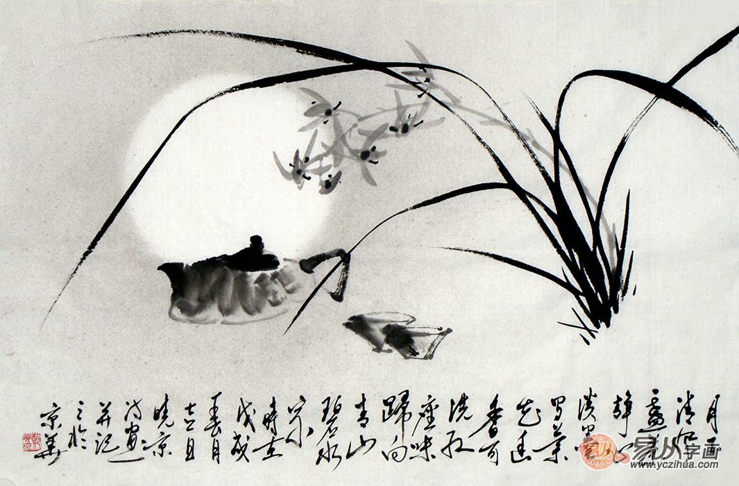 中国画梅兰竹菊四君子赏析,梅兰竹菊国画作品欣赏图文