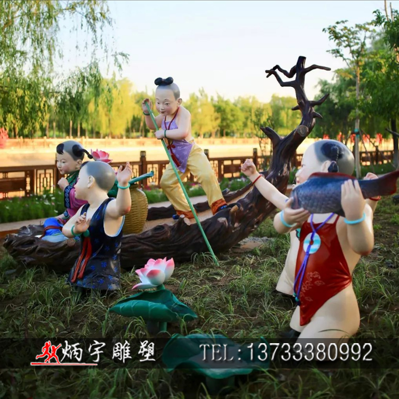 民俗文化雕塑批发,玻璃钢民俗文化雕塑安装