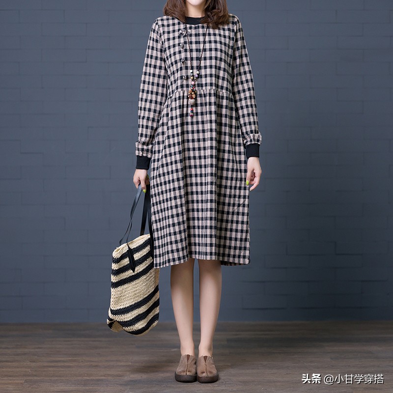 连衣裙显胖怎样改显瘦,胖女遮肚显瘦连衣裙