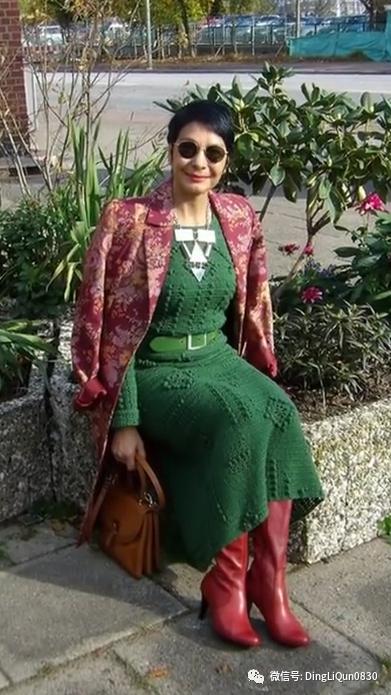 中老年人女冬季针织衫教程,针织中老年女装新款